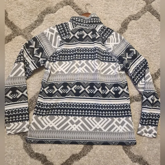 Eddie Bauer twilight blue women's fleece pullover half zip size large - Picture 6 of 9